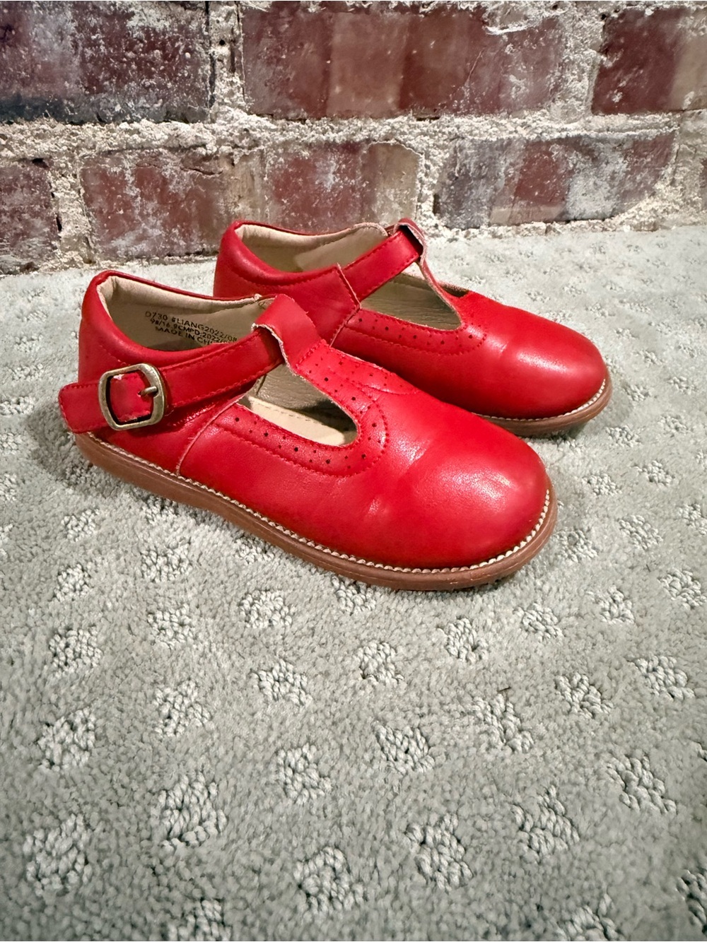 Classic Kids Red Mary Jane Shoes